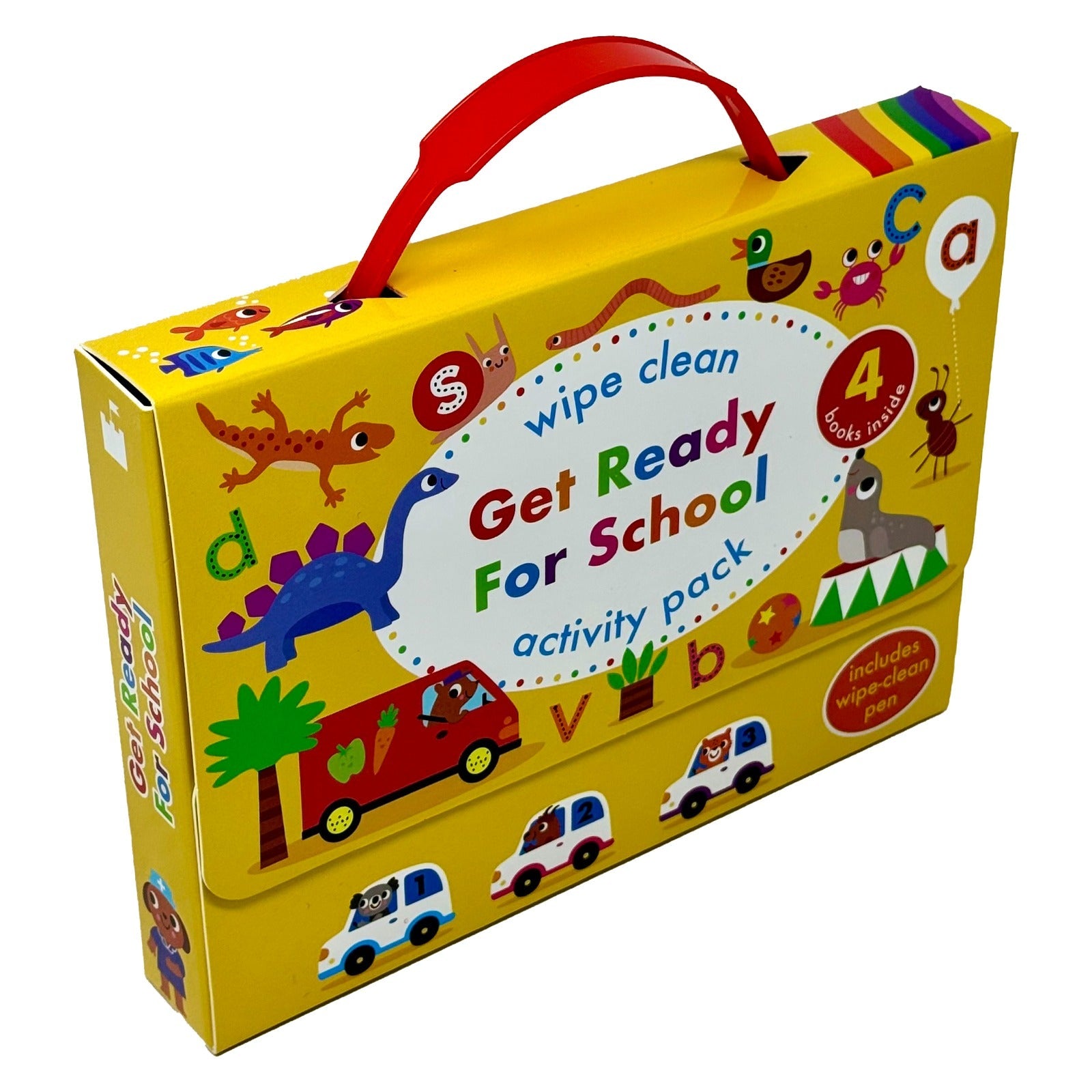 Wipe Clean Get Ready For School Activity Pack Collection 4 Books Set (with pen)