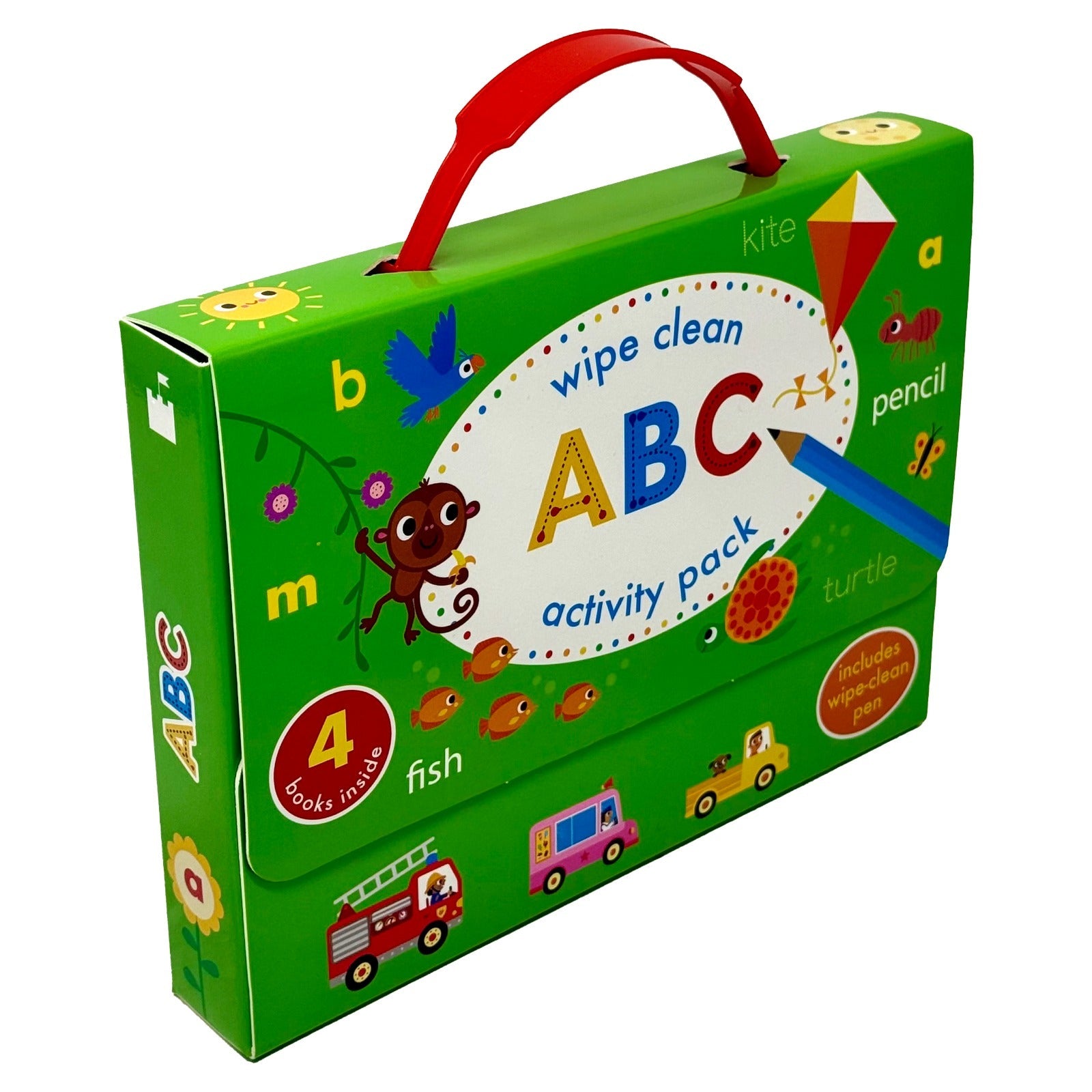 Wipe Clean ABC Activity Pack Collection 4 Books Set (with pen)
