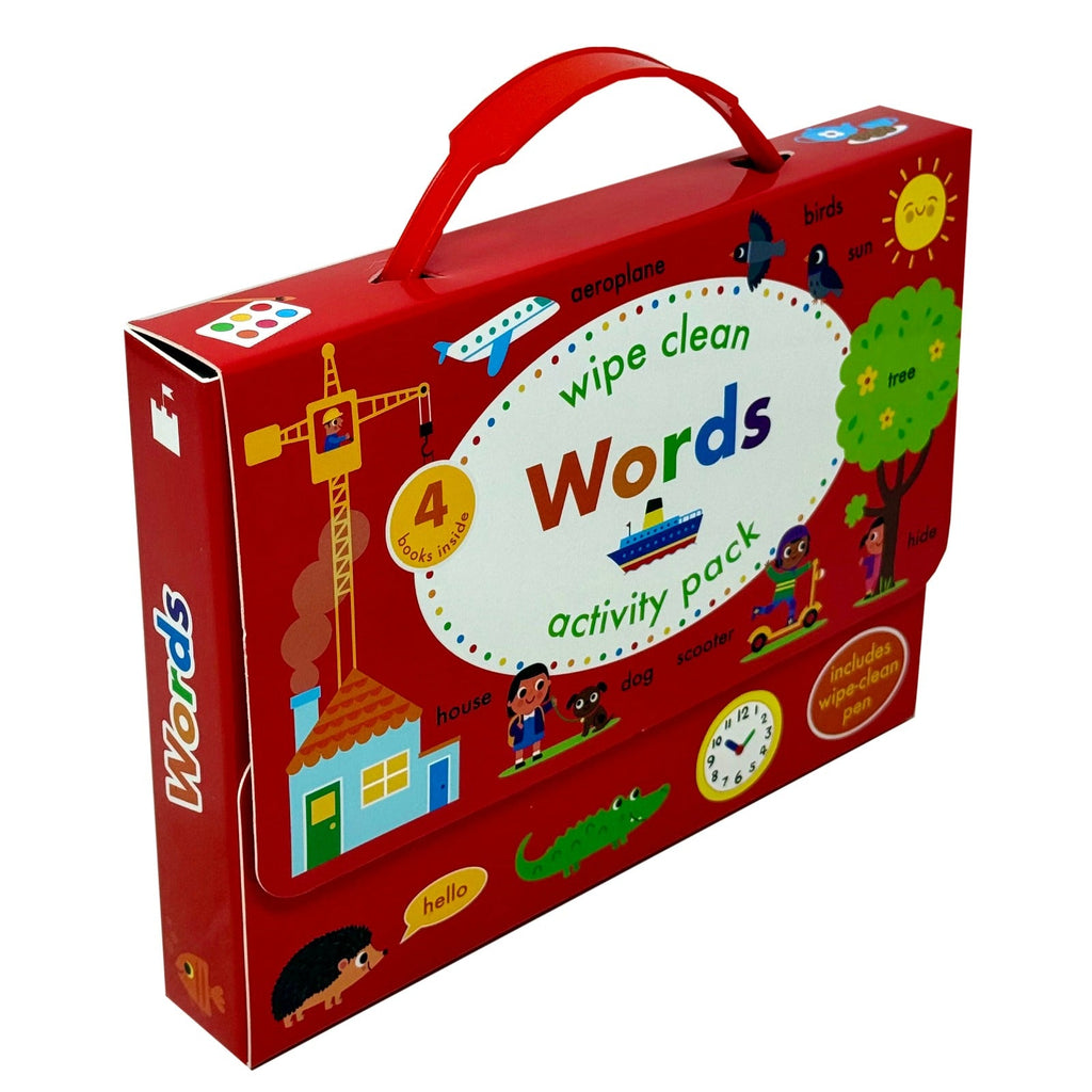 Wipe Clean Words Activity Pack Collection 4 Books Set (with pen)