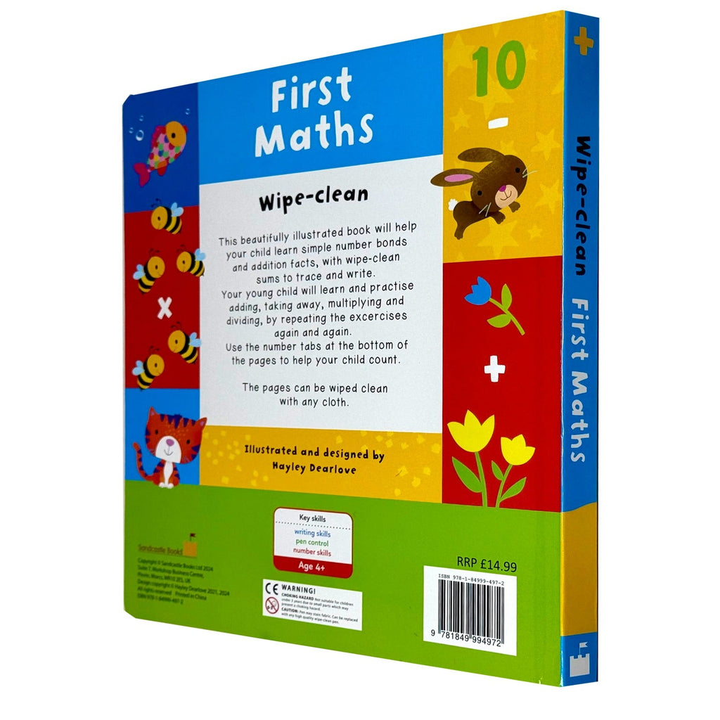 First Maths - Wipe Clean by Sandcastle Books Board book
