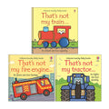 That's not my Series 3 Books Collection Set by Fiona Watt(That's not my train,That's not my tractor & That's Not My Fire Engine)