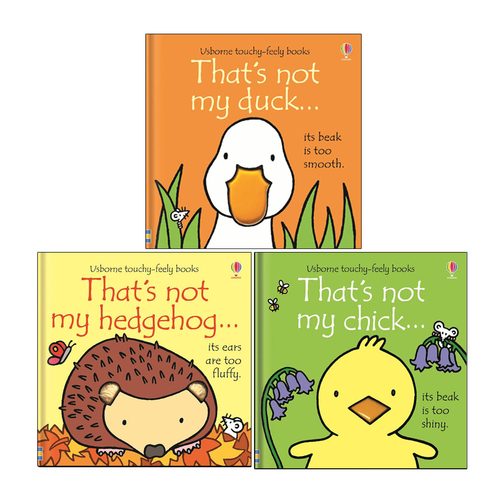 That's not my Series 3 Books Collection Set by Fiona Watt (That's not my duck, That's not my hedgehog &That's not my chick)