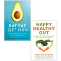 Eat Fat Get Thin, Happy Healthy Gut 2 Books Collection Set