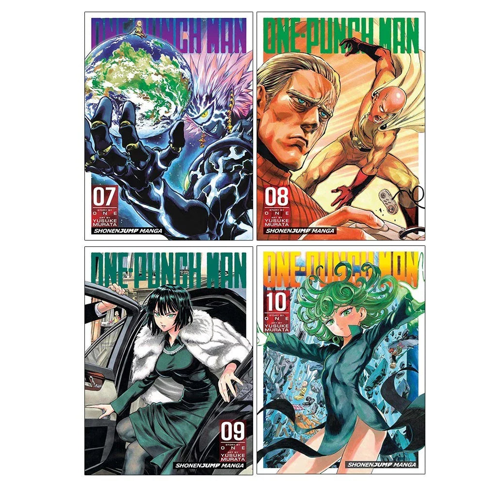 One-Punch Man Volume (7-10) Collection 4 Books Set( One-Punch Man, Vol. 7: Volume 7  One-Punch Man Volume 8 One-Punch Man, Vol. 9: Volume 9 One-Punch Man, Vol. 10: Volume 10)