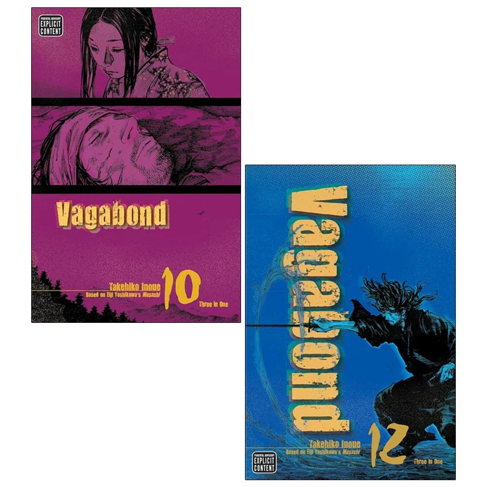 Vagabond vizbig ed gn 2 Books Collection Set by Takehiko Inoue (Series 4 Book 10,12)