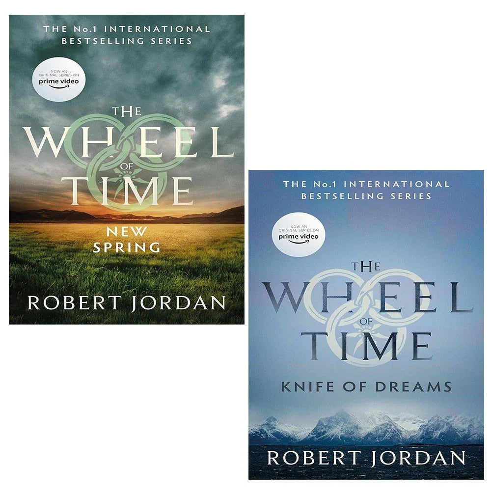 Wheel of Time Series 2 Books Set by Robert Jordan( Knife Of Dreams, New Spring)