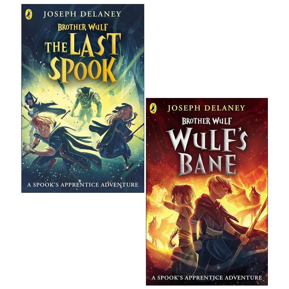 Spook's Apprentice Brother Wulf 2 Books Collection Set by Joseph Delaney(Brother Wulf: The Last Spook Brother Wulf & Wulf's Bane)