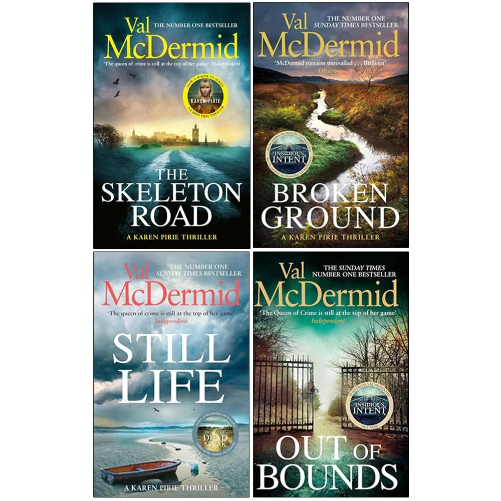 Karen Pirie Series 4 Books Collection Set( The Skeleton Road, Out of Bounds , Broken Ground  & Still Life)