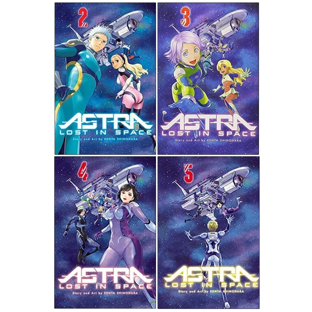 Astra Lost in Space Vols. 2 - 5 Books Collection Set by Kenta Shinohara