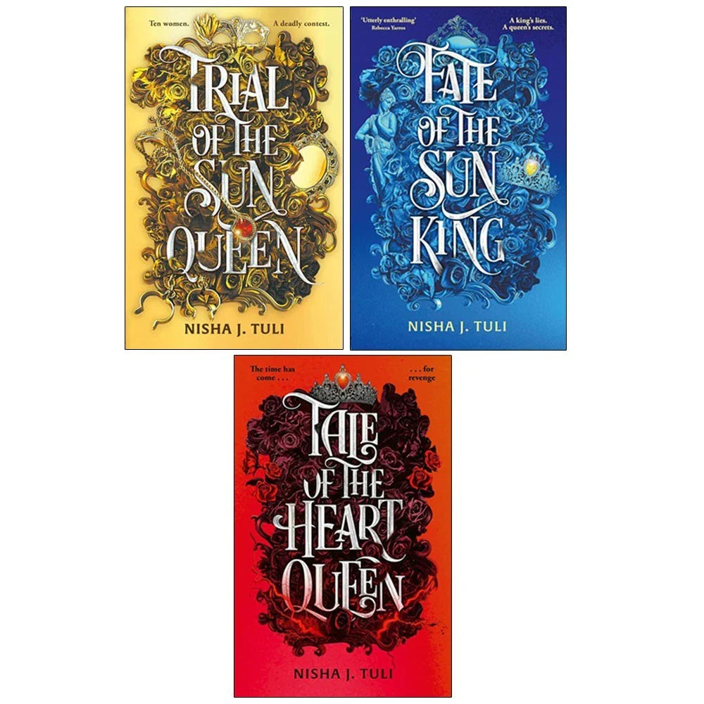 Artefacts of Ouranos Series Collection 3 Books Set by Nisha J.Tuli(Trial of the Sun Queen, Tale of the Heart Queen  & Fate of the Sun King)