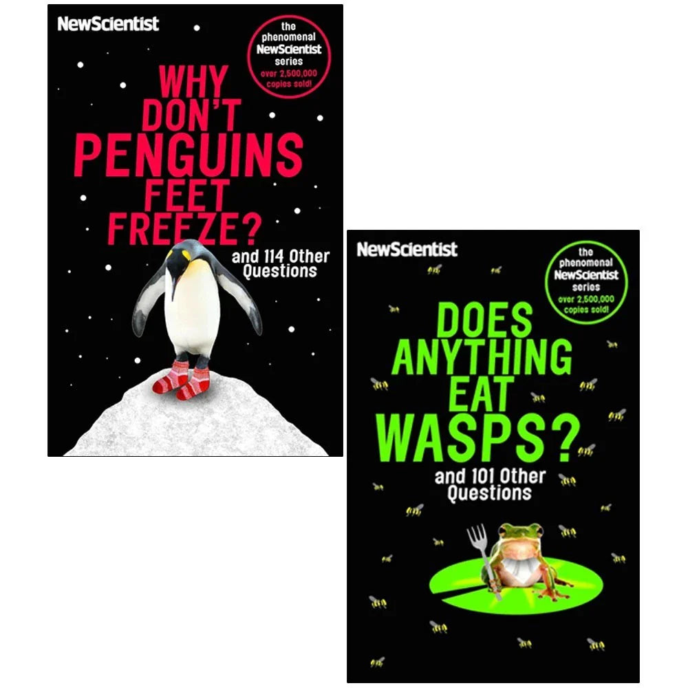 New Scientist 2 Books Collection Set(Why Don't Penguins' Feet Freeze? & Does Anything Eat Wasps)
