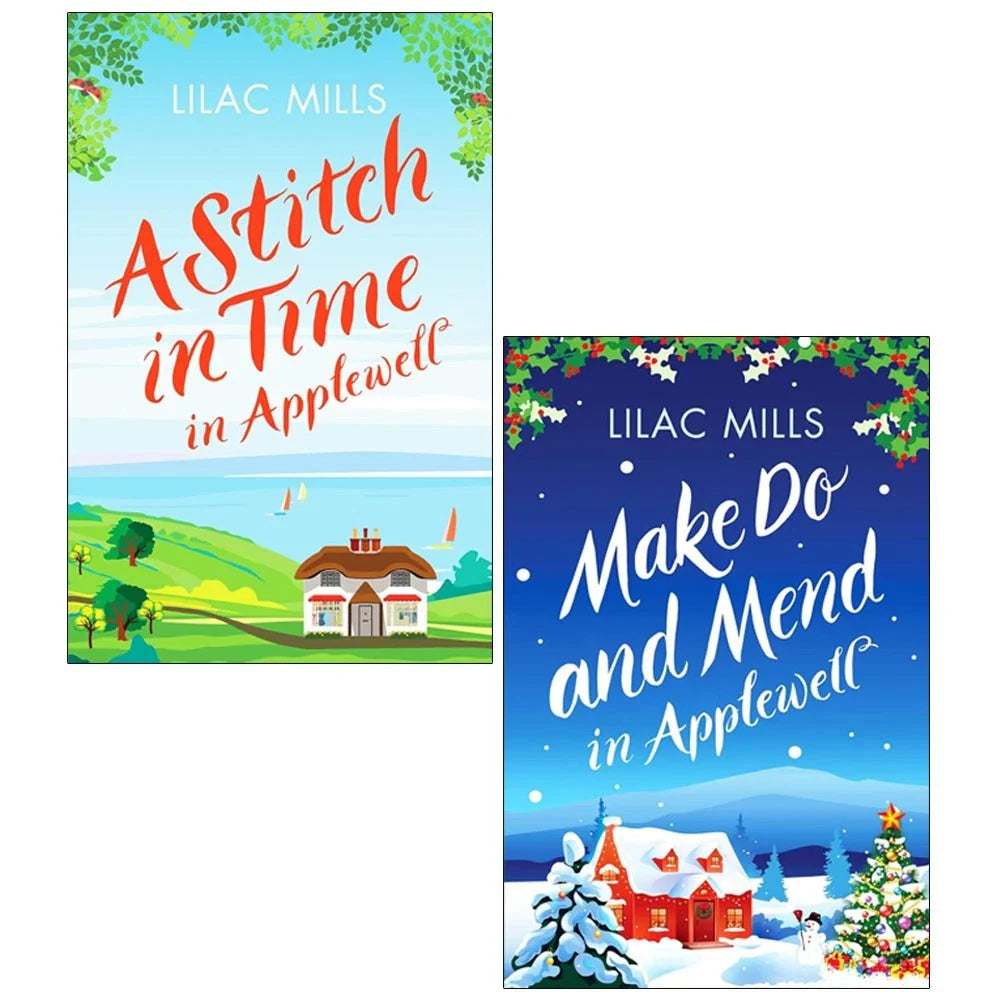 Applewell Village Series Collection 2 Books Set by Lilac Mills(Make Do and Mend in Applewell & A Stitch in Time in Applewell)