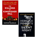 Hercule Poirot Series 2 Books Collection Set by Sophie Hannah(The Killings at Kingfisher Hill & Hercule Poirot’s Silent Night)