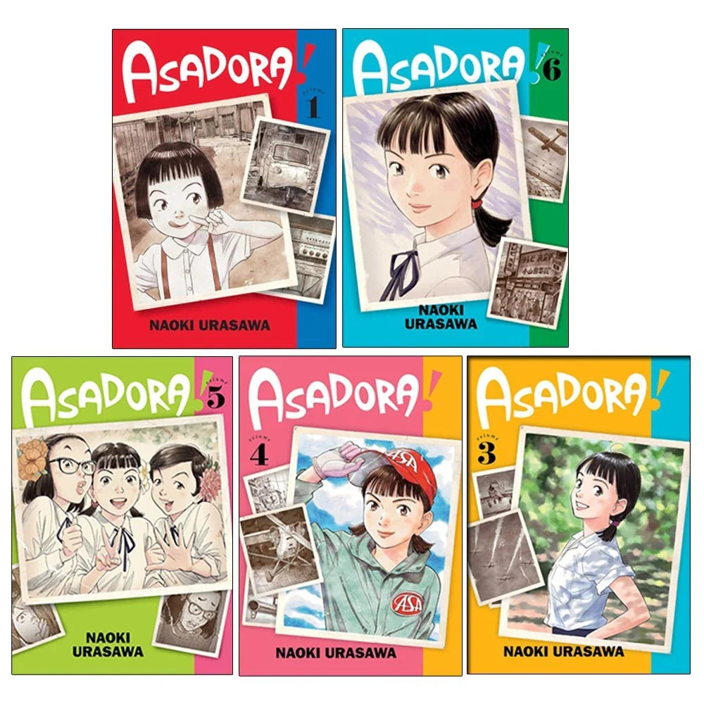 Asadora! 5 Books Collection Set by Naoki Urasawa (Volume 1, 3, 4, 5, 6)