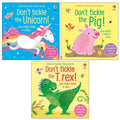 Usborne Don't Tickle Collection 3 Books Set by Taplin Sam(Don't Tickle the Unicorn! ,Don't Tickle The Pig! &Don't tickle the T. rex!)