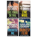 Myron Bolitar Series Collection4 Books Set by Harlan Coben( The Final Detail , Darkest Fear,  Promise Me  & Live Wire)