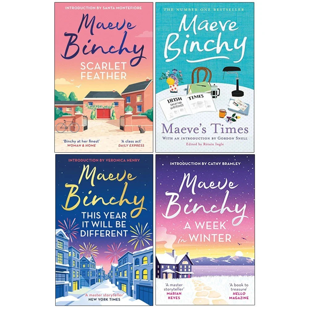 Maeve Binchy Collection 4 Books Set(This Year It Will Be Different,Maeve's Times,A Week in Winter &Scarlet Feather)