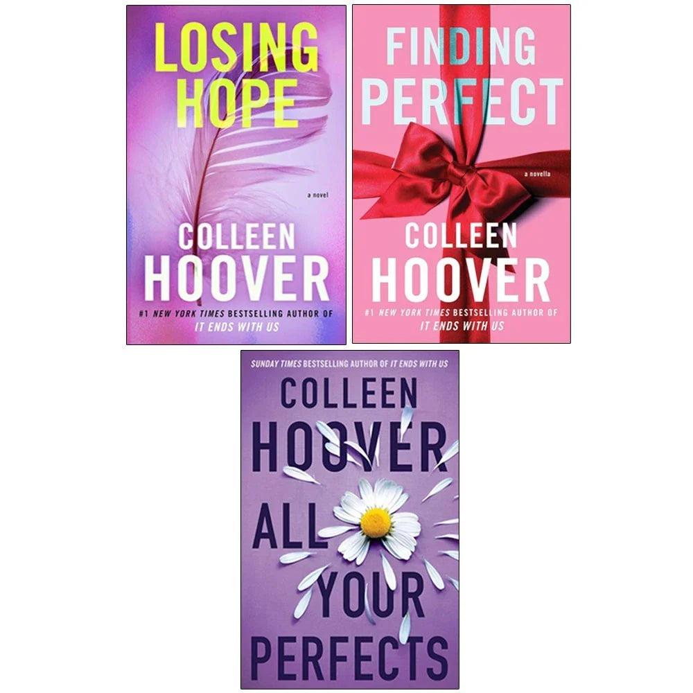 Hopeless Series 3 Books Collection Set by Colleen Hoover(Losing Hope ,Finding Perfect & All Your Perfect)