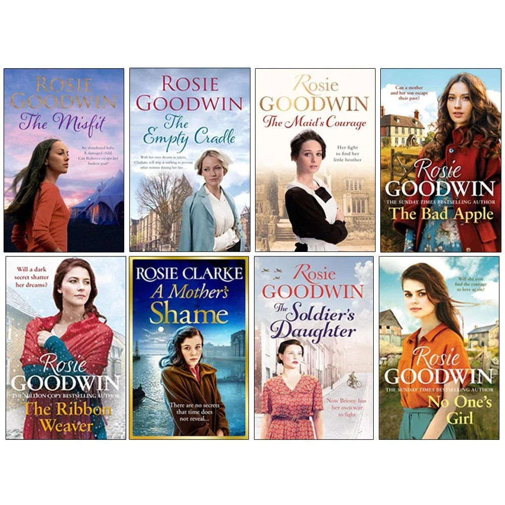 Rosie Goodwin Collection 8 Books Set(The Bad Apple, No One's Girl ,The Empty Cradle, The Ribbon Weaver, The Maid's Courage, Soldier's Daughter , A Mother's Shame  &The Misfit)