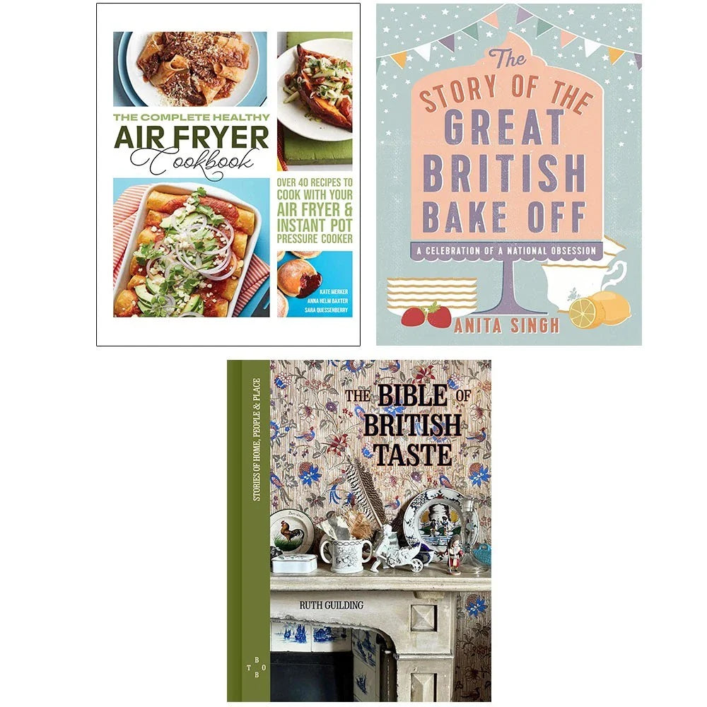 Bible of British Taste, Healthy Air Fryer,Story of The Great British 3 Books Collection Set
