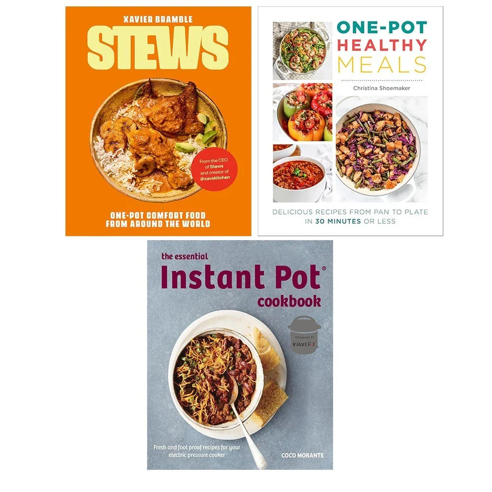 Stews (HB), Essential Instant Pot Cookbook, One Pot Healthy Meals 3 Books  Collection Set