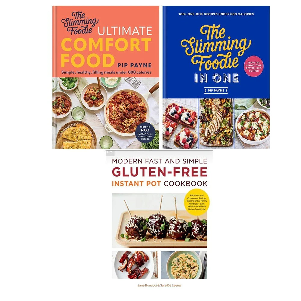 Slimming Foodie Comfort Food,Modern Fast Simple Gluten-Free Instant Pot 3 Books Collection Set
