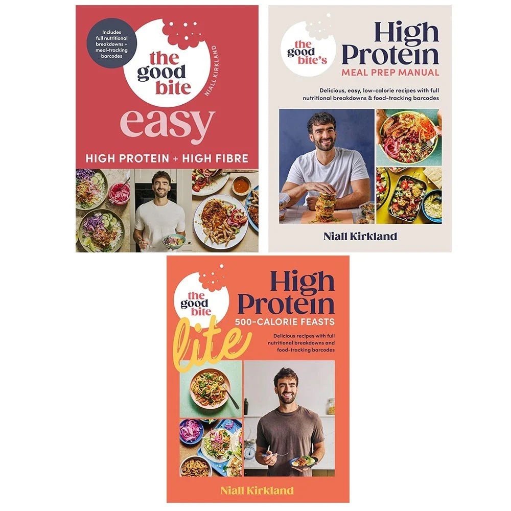 Niall Kirkland Good Bite 3 Books Collection Set (Good Bite Easy,Good Bite Lite &  Good Bite’s High Protein Meal Prep Manual)