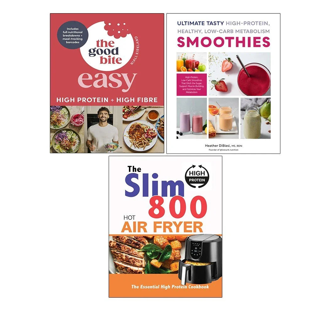 Good Bite Easy(HB), Ultimate Tasty High Protein,Slim 800 Hot Air Fryer 3 Books Collection Set