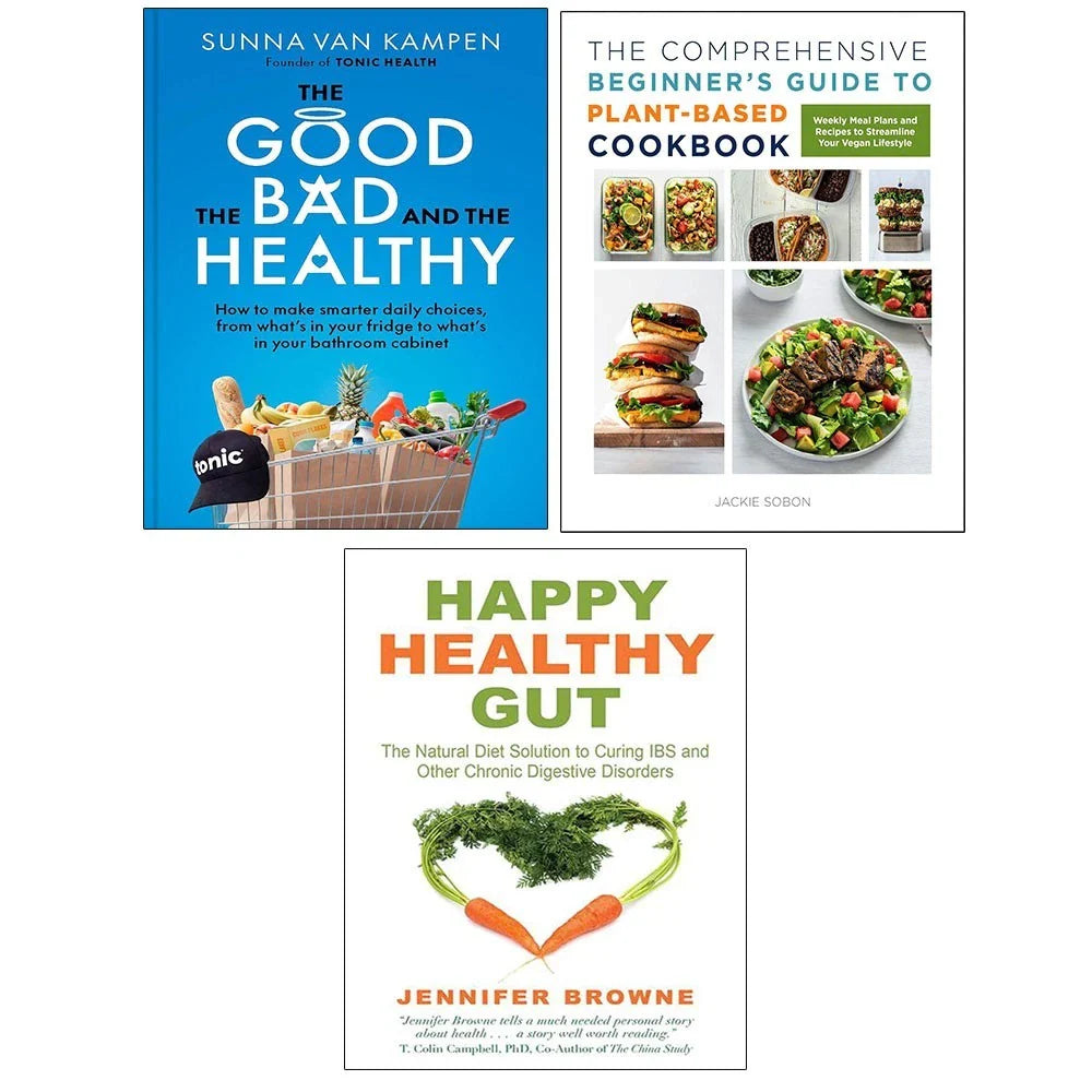 Good, the Bad and the Healthy, Happy Healthy Gut & Comprehensive Beginner 3 Books Collection Set