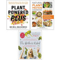 Plant Powered Plus, Wellness Rebel,Natural Plant Protein Cookbook 3 Books  Collection Set