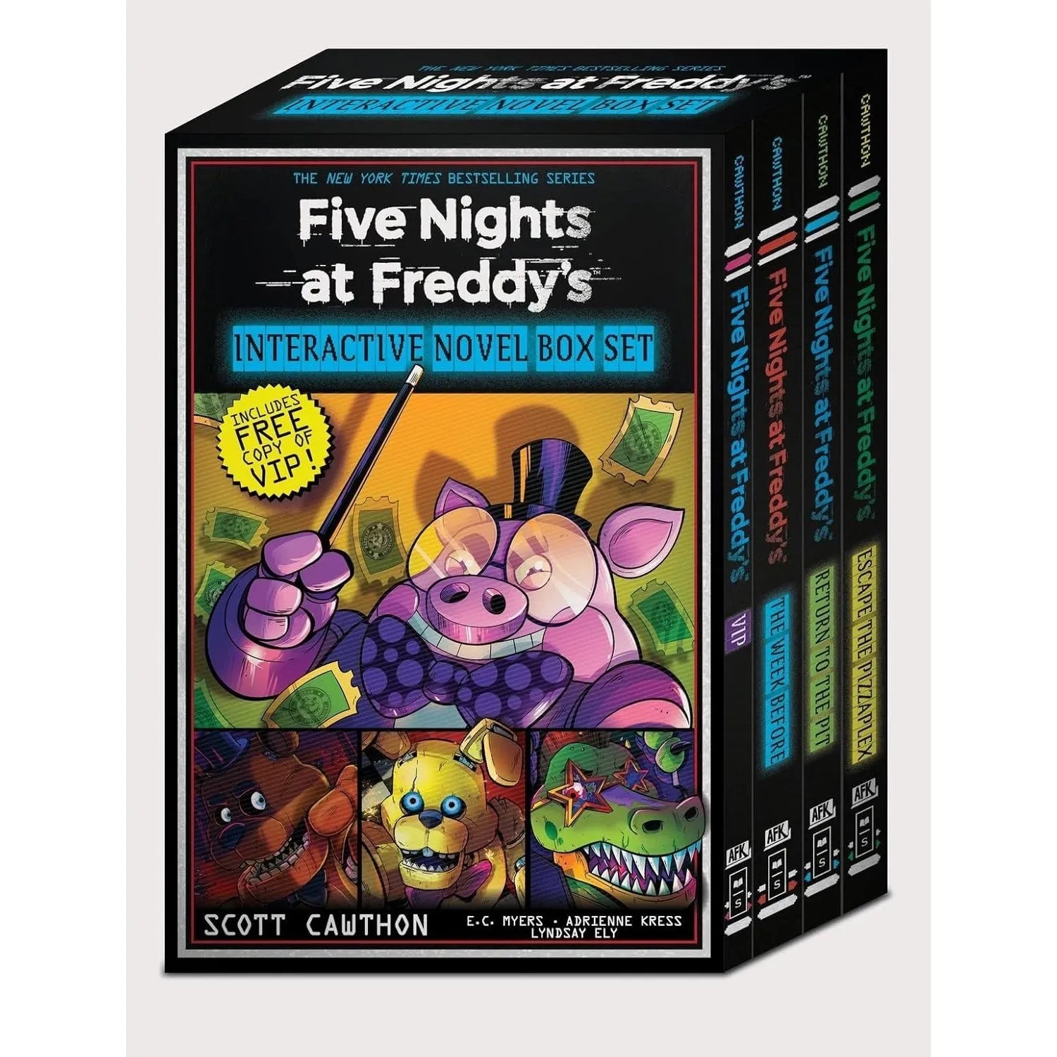 Five Nights at Freddy's: Interactive Novels 4 Books Box Set by Scott Cawthon