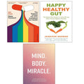 Art Cure (HB), Happy Healthy Gut, Mind Body Miracle Jaclyn Dunne 3 Books  Collection Set
