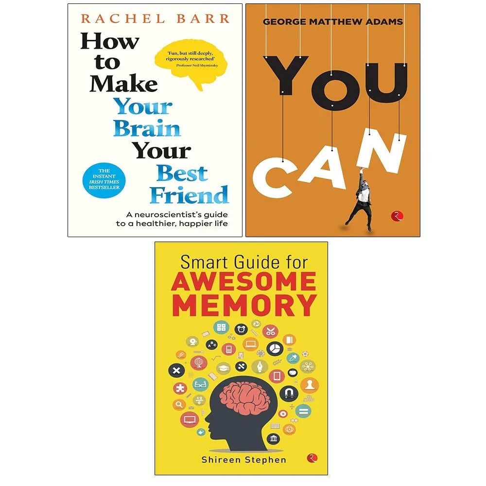 How to Make Your Brain Your Best Friend(HB), Smart GuideAwesome,You Can  3 Books Collection Set