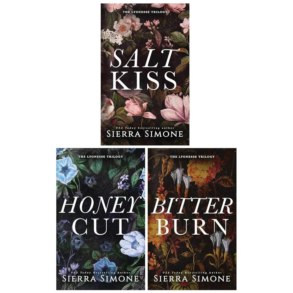 Lyonesse Trilogy 3 Books Collection Set by Sierra Simone (Salt Kiss ,Honey Cut & Bitter Burn)