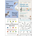 Daniel Levitin Collection 4 Books Set(The Changing Mind, This is Your Brain on Music, The Organized Mind &amp; Music as Medicine)