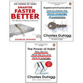 Charles Duhigg Collection 3 Books Set(Supercommunicators ,Smarter Faster Better  & The Power of Habit)