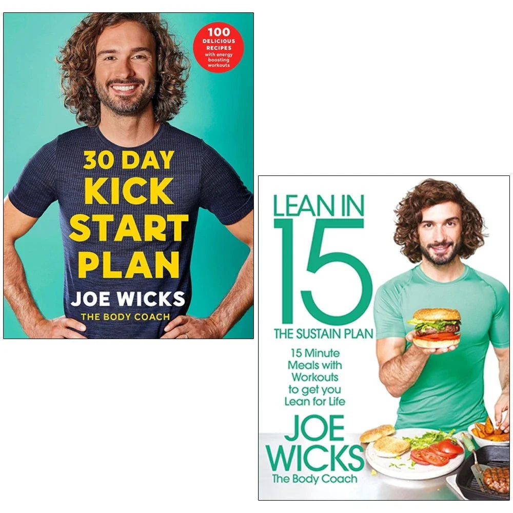 30 Day Kick Start Plan,Lean in 15 - the Sustain Plan 2 Books Collection Set