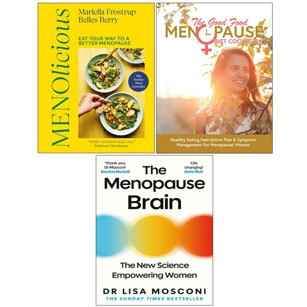 Menolicious[HB],Good Food Menopause,Menopause Brain 3 Books Collection Set