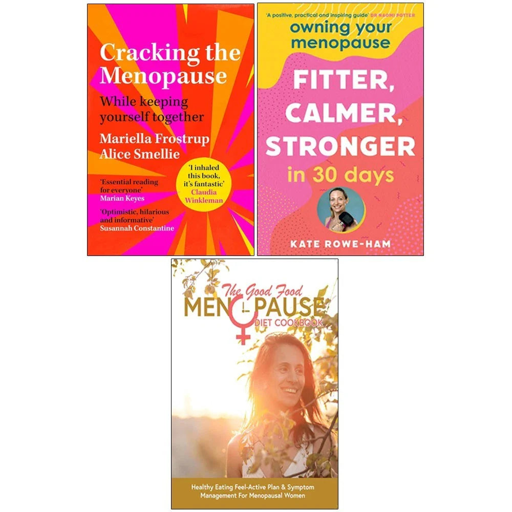 Good Food Menopause ,Owning Your Menopause, Cracking the Menopause 3 Books  Collection Set