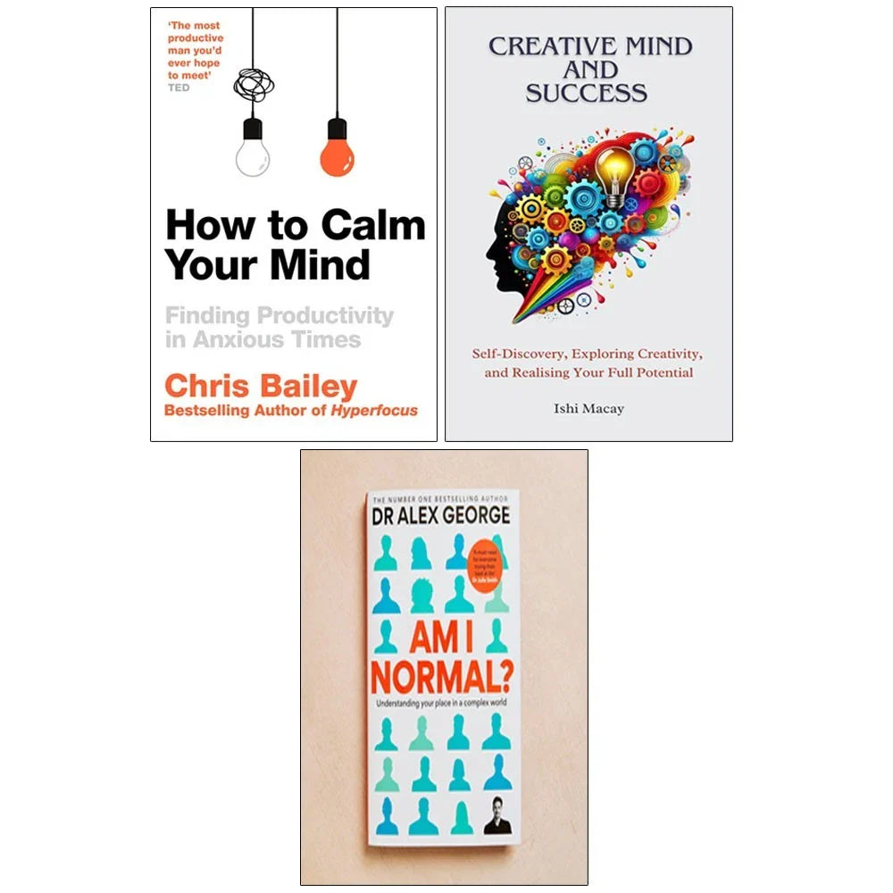 Am I Normal? HB,Creative Mind ,How to Calm Your Mind 3 Books Collection Set