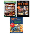 Greatest Traybake Cookbook Ever (HB), Complete BBQ BIBLE,Tasty Healthy 3 Books Collection Set