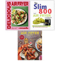 Delicious Air Fryer by Mob (HB),Air-Fryer Cookbook,Slim 800 Hot Air Fryer 3 Books Collection Set