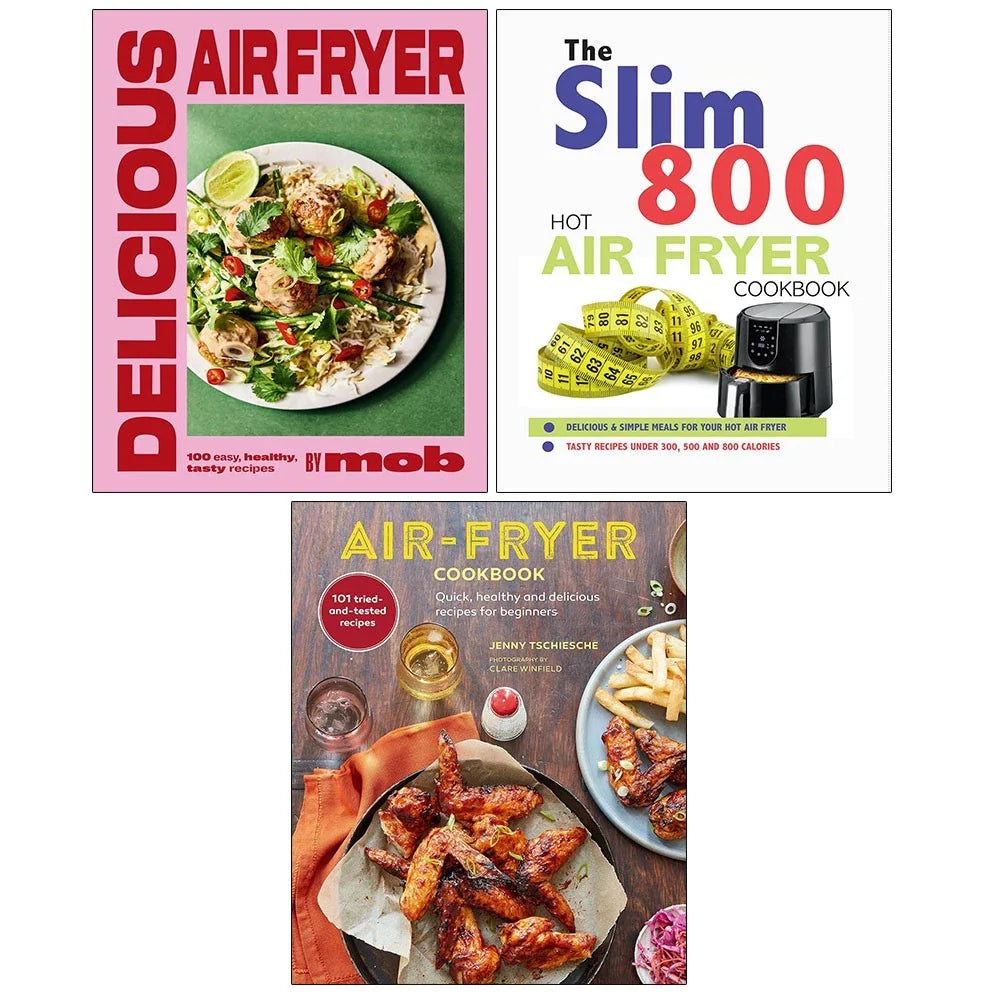 Delicious Air Fryer by Mob (HB),Air-Fryer Cookbook,Slim 800 Hot Air Fryer 3 Books Collection Set