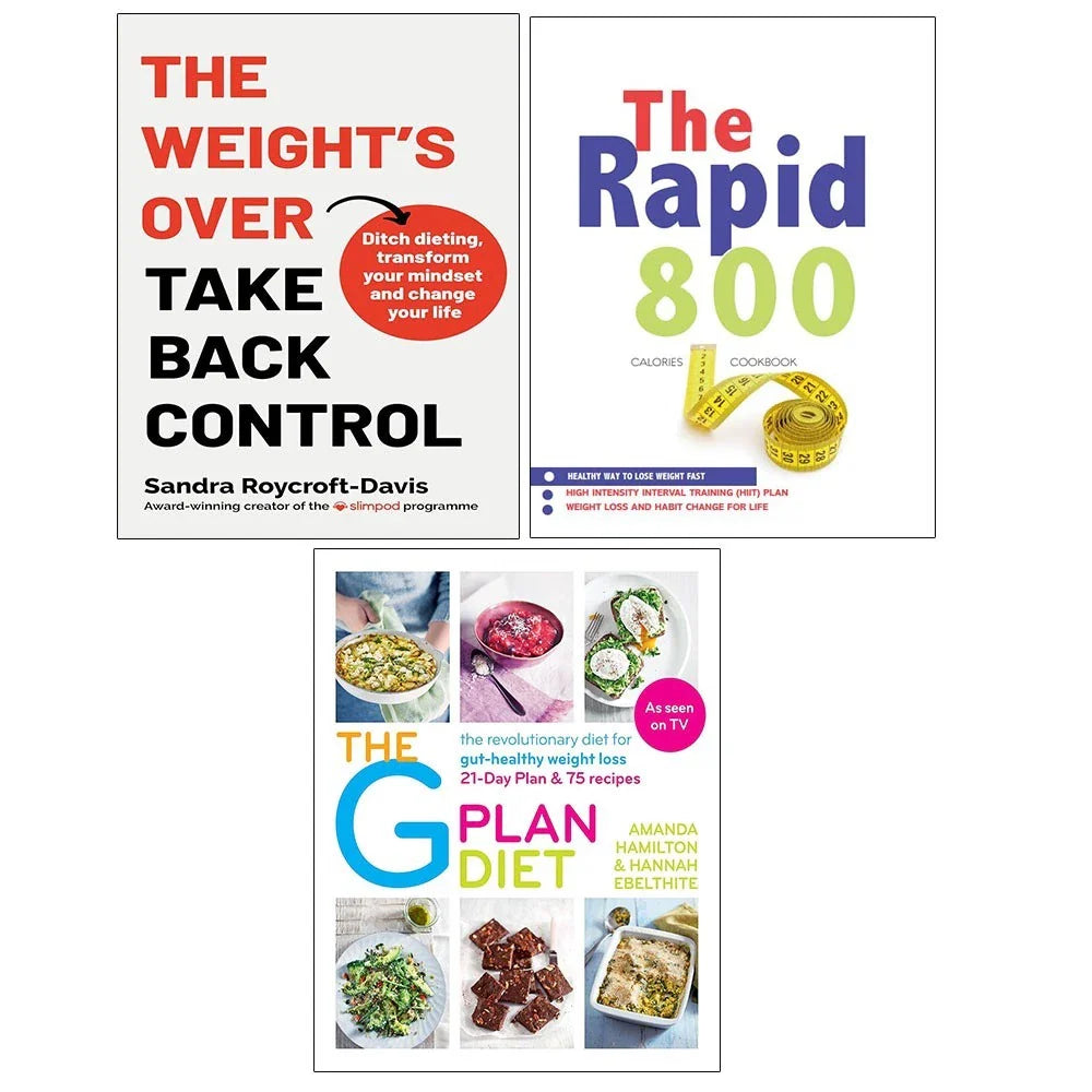 Weight's Over Take Back Control,Rapid 800 &The G Plan Diet Cookbook 3 Books Collection Set