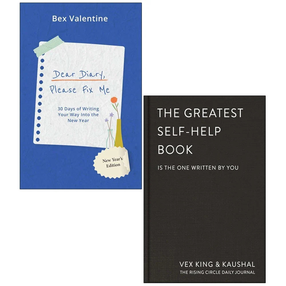 Dear Diary, Please Fix Me Bex Valentine,Greatest Self-Help Book Vex King 2 Books Collection Set