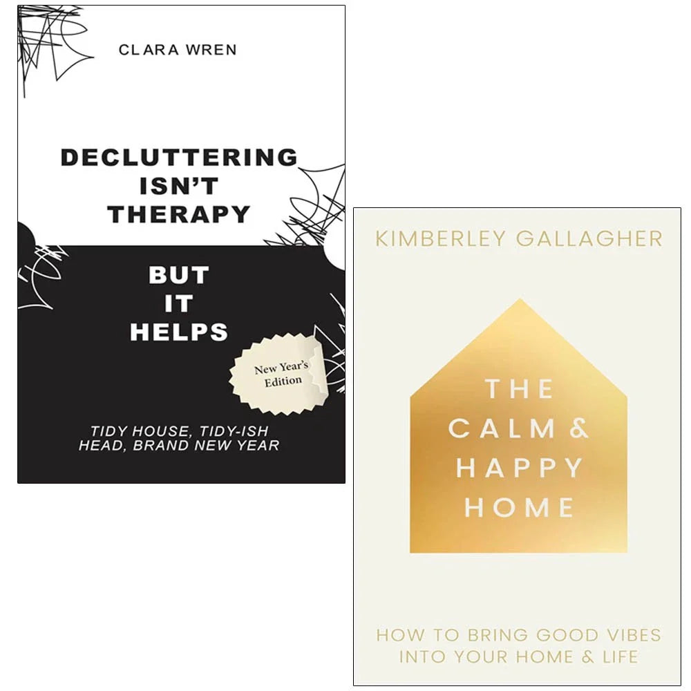 Decluttering Isn’t Therapy (But It Helps),The Calm and Happy Home HB 2 Books Collection Set