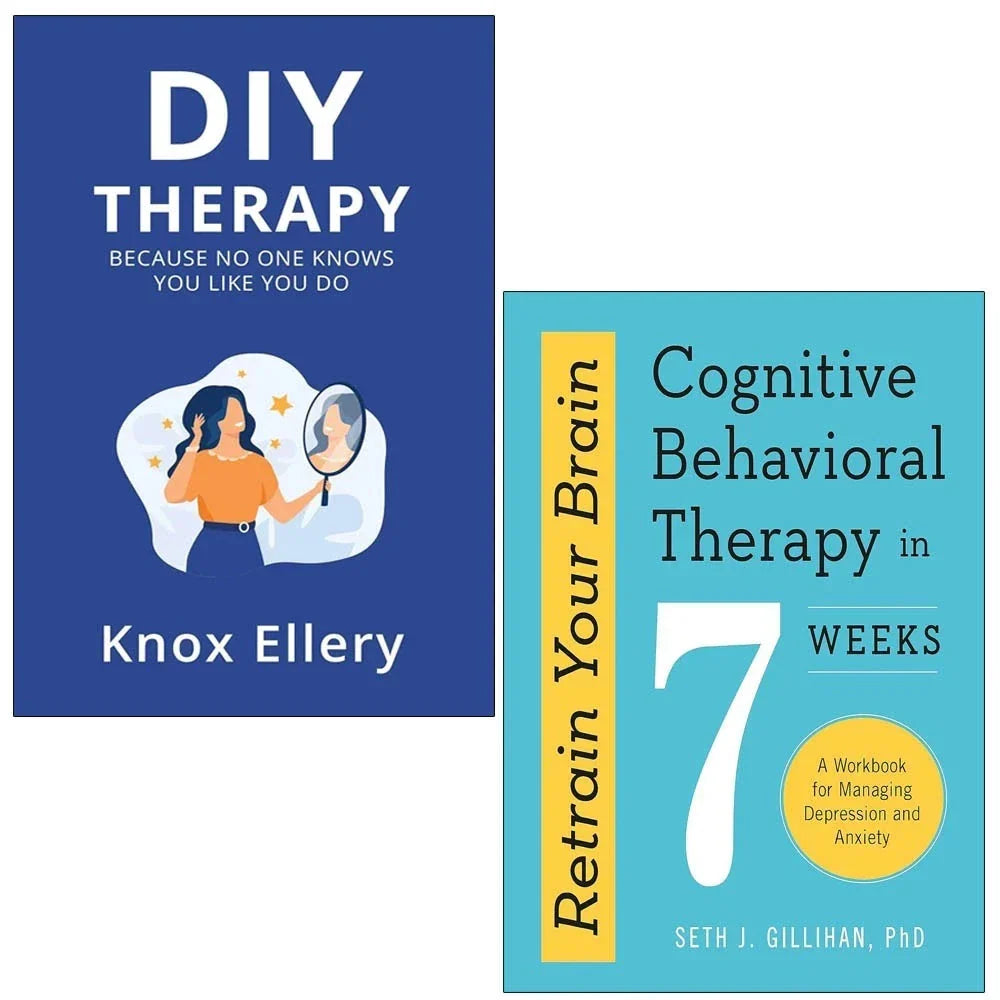 Retrain Your Brain Seth J. Gillihan ,DIY Therapy Knox Ellery 2 Books Collection Set