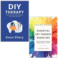 Essential Art Therapy Exercises,DIY Therapy Knox Ellery 2 Books Collection Set