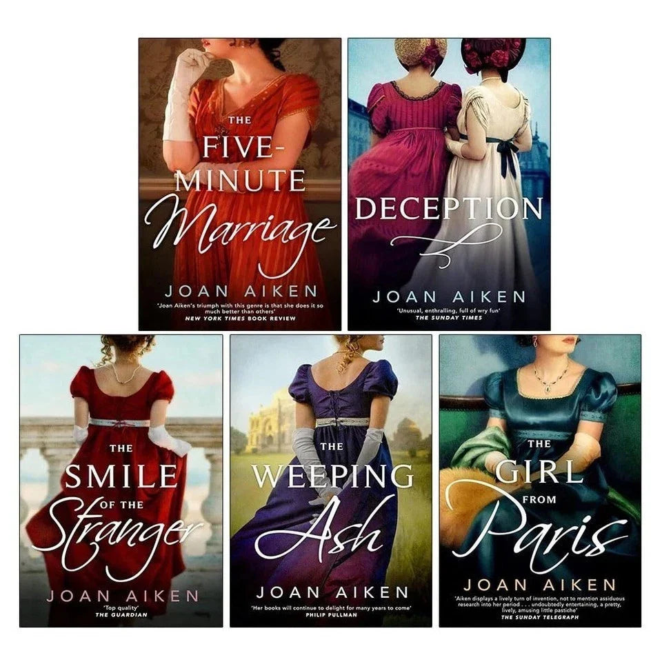 Joan Aiken 5 Books Collection Set(The Five-Minute Marriage ,Deception ,The Smile of the Stranger ,The Weeping Ash & The Girl from Paris)