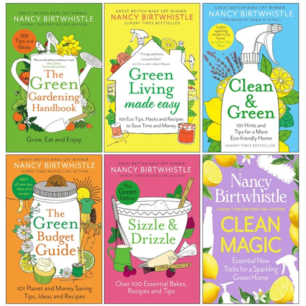 Nancy Birtwhistle Collection 6 Books Set(Clean Magic,Clean &Green, & Green Living Made Easy)